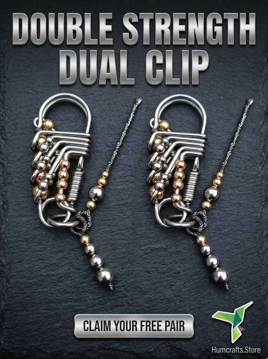 Double strength wire carabiner pair free set
