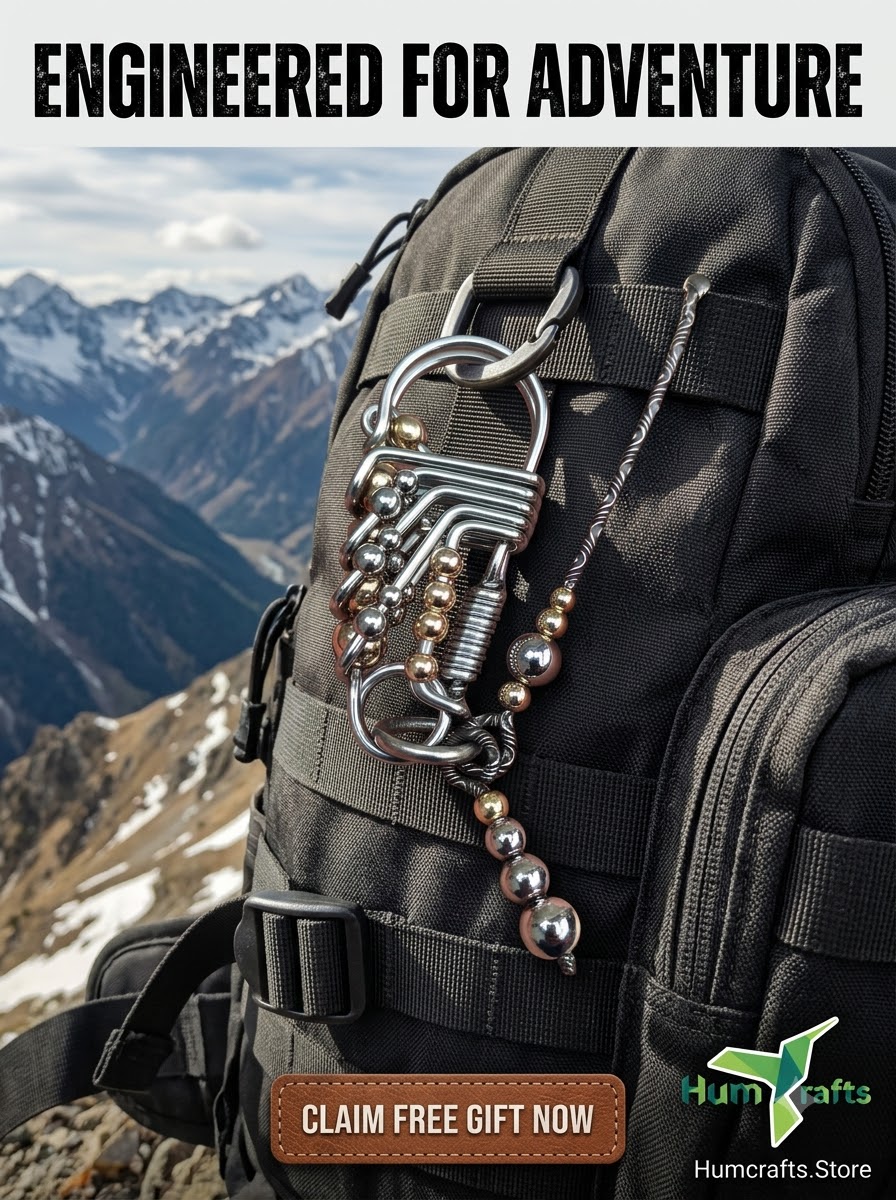 Engineered tactical backpack keychain free gift