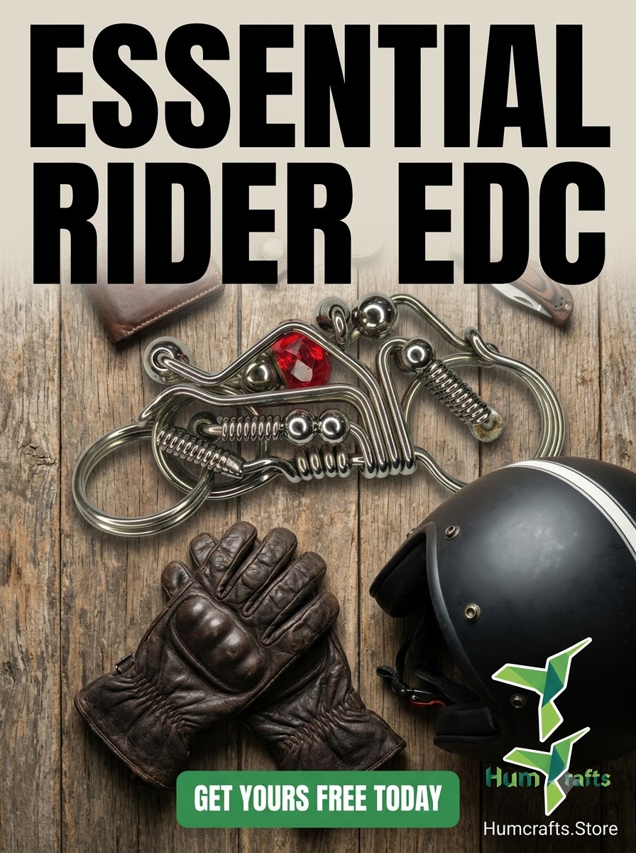 Essential biker rider EDC loadout keyring get free