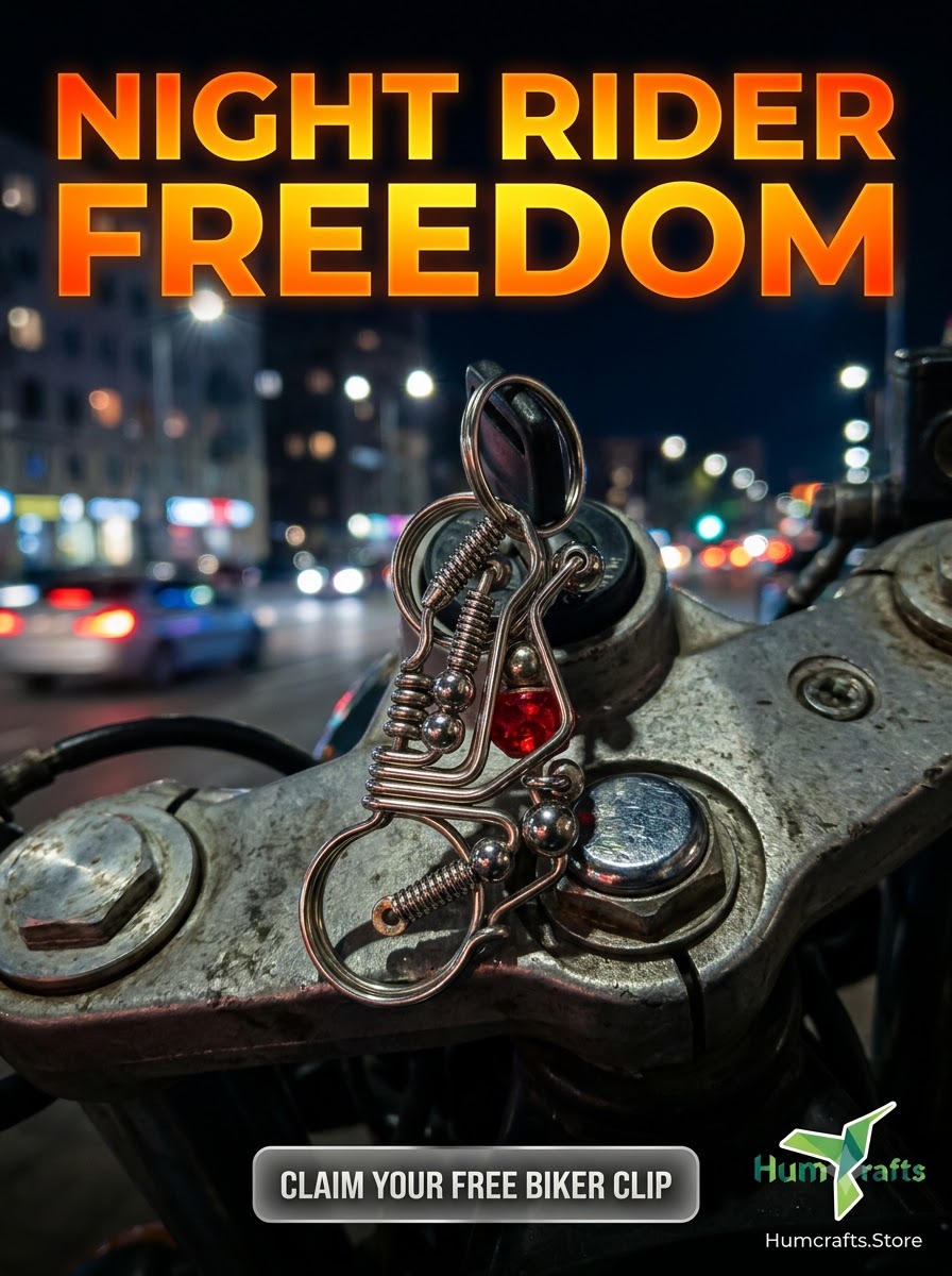 Night rider biker key carabiner clip claim free