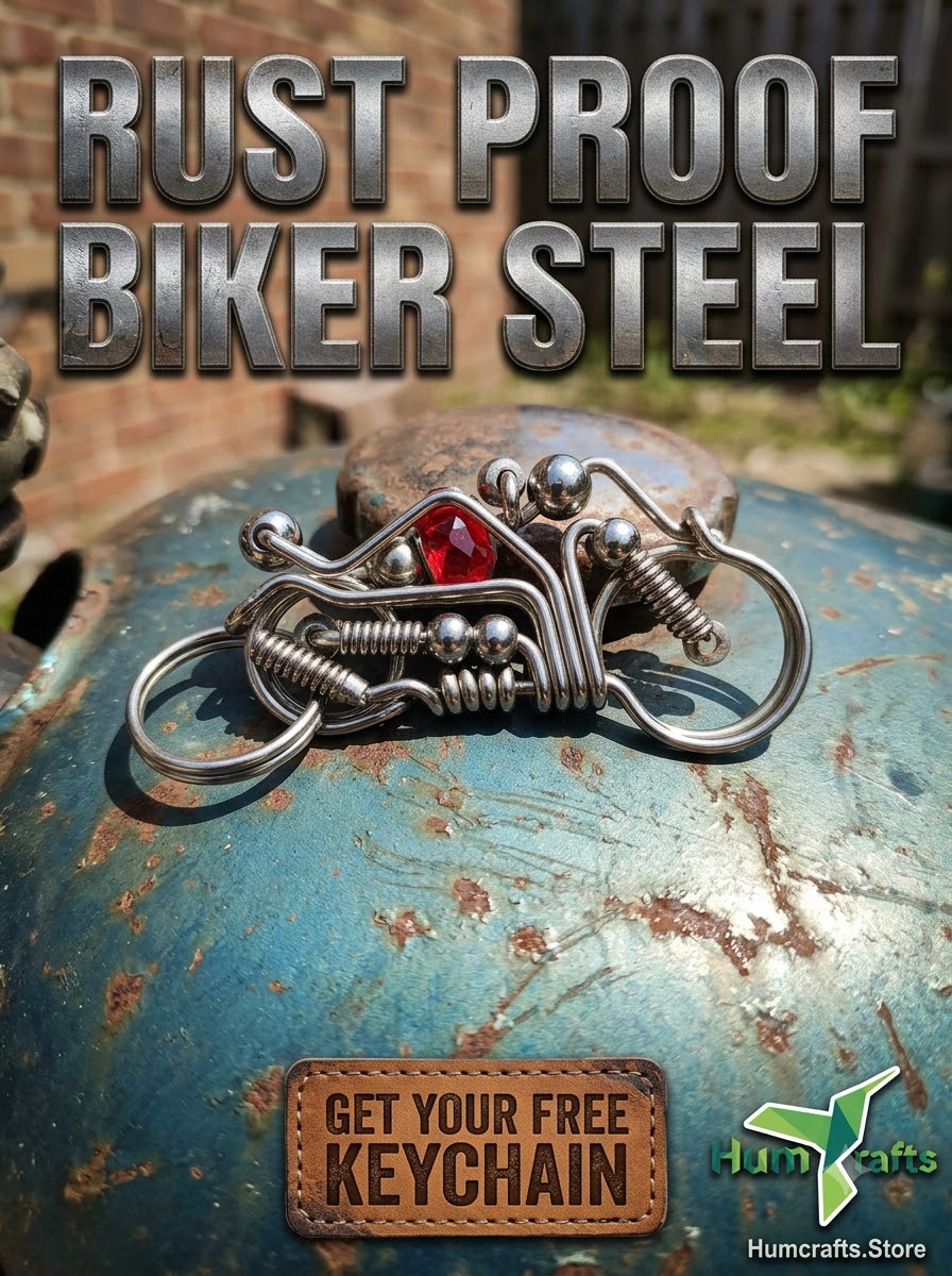 Rust proof heavy duty motorbike keyring free sample