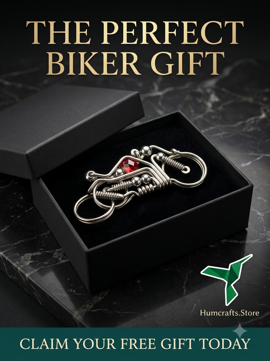 Unique red crystal biker keychain gift free sample