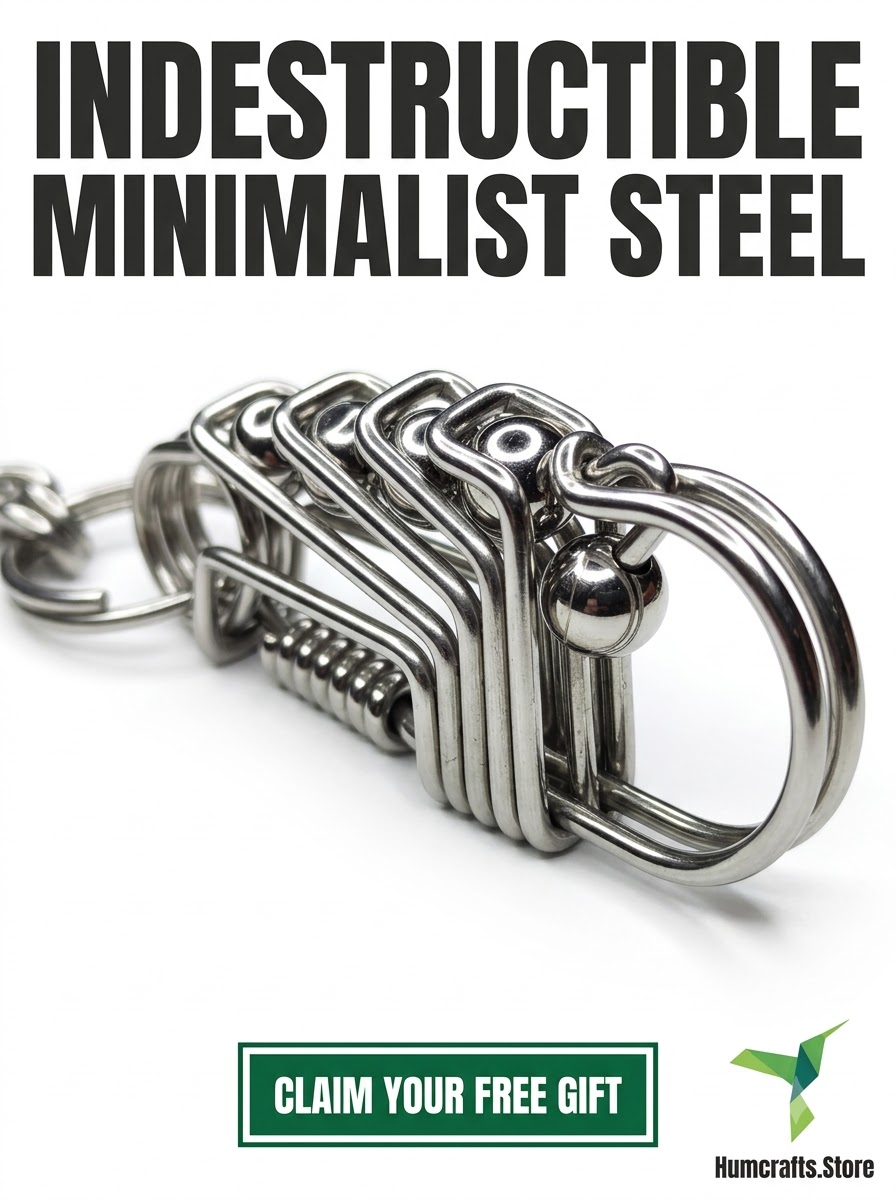 Minimalist handcrafted stainless steel carabiner keychain special gift 5