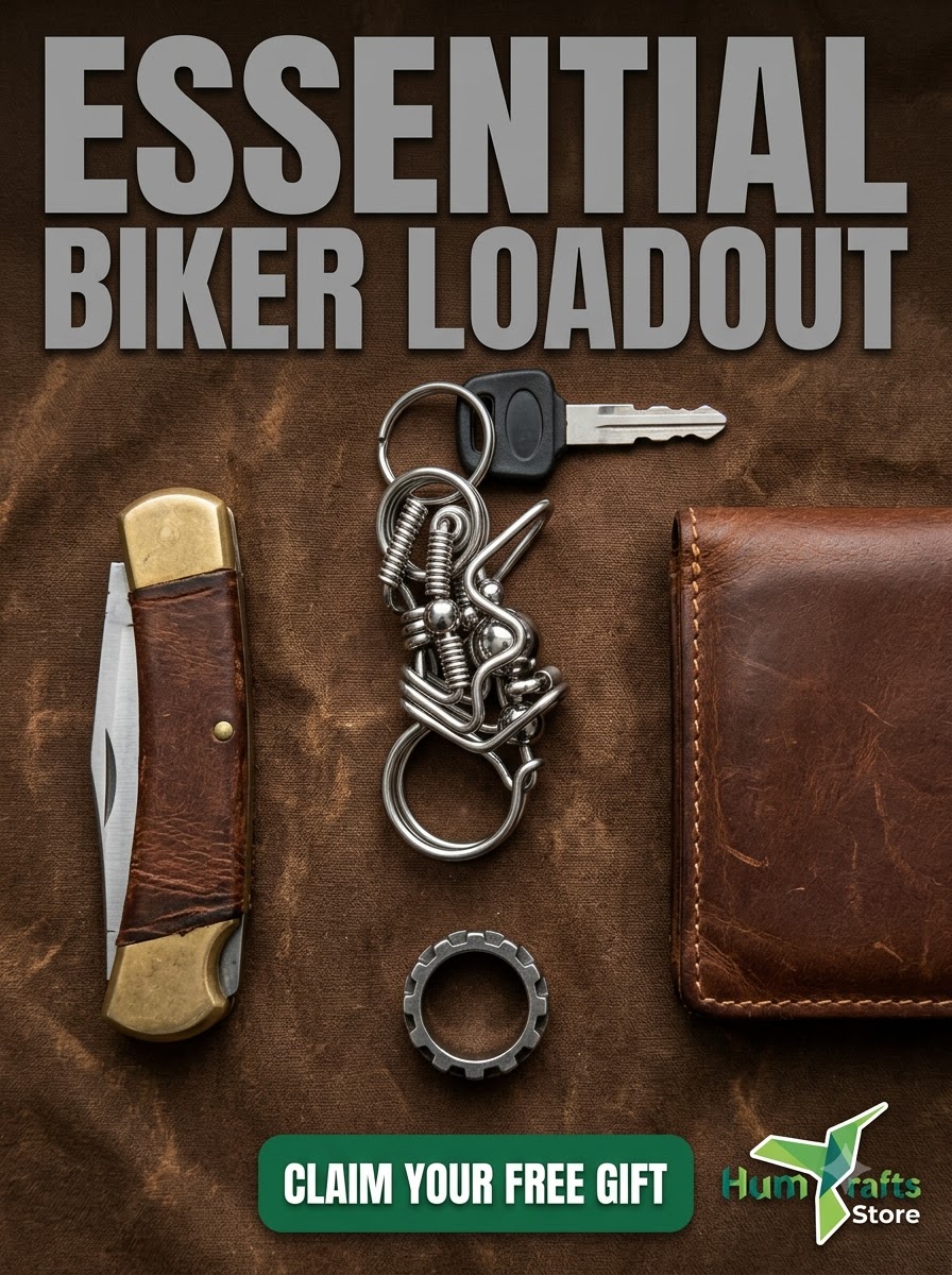 Handcrafted heavy duty stainless steel biker snap hook carabiner 7